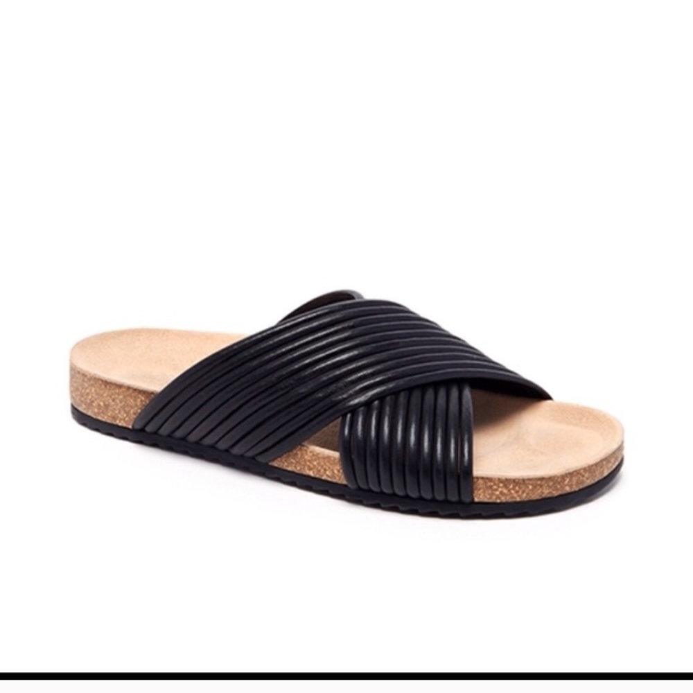 NIB Loeffler Randall Leather Cork Sandal Petra